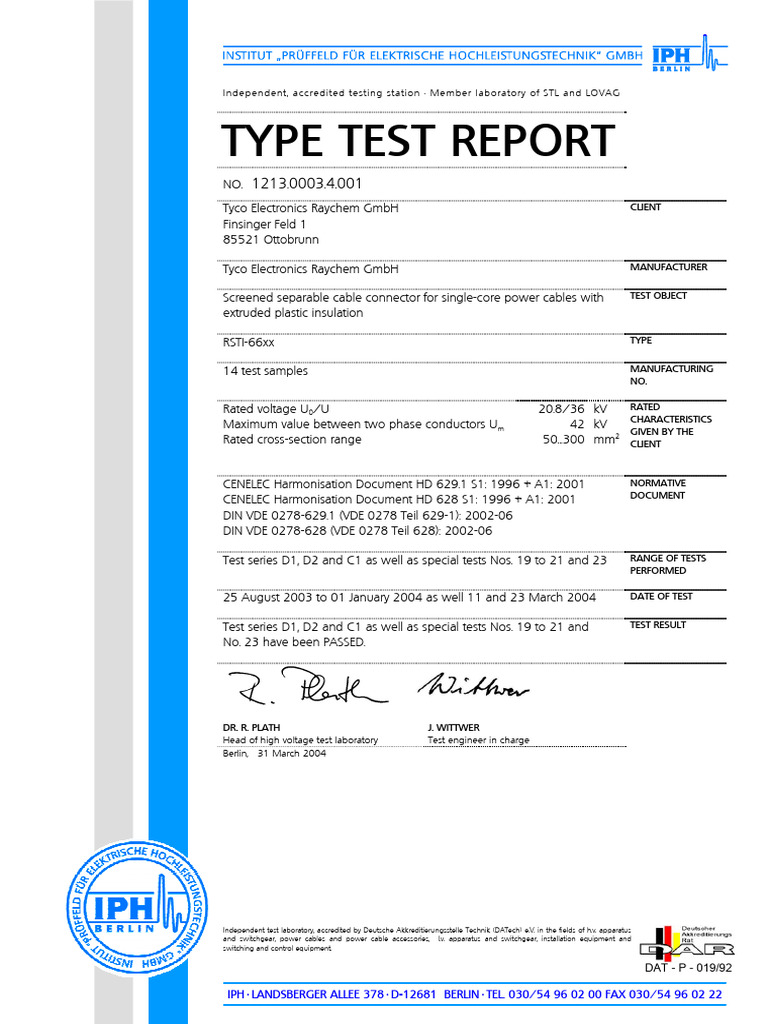 Rsti Ty Test PPR 1767 (Rsti 66xx) | PDF | Rectifier | Voltage