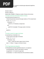 LRU Page Replacement Algorithm in C | PDF | Computing | Computer Science
