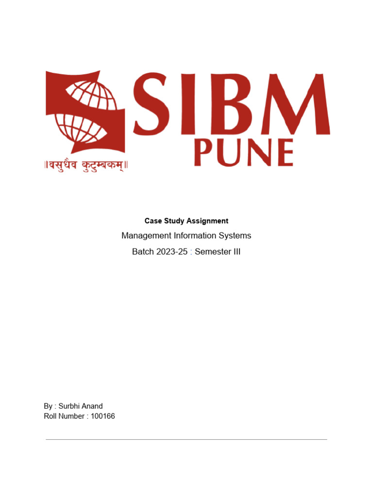 Dell Case Study Assignment MIS - 100166 | PDF | Dell | Customer ...