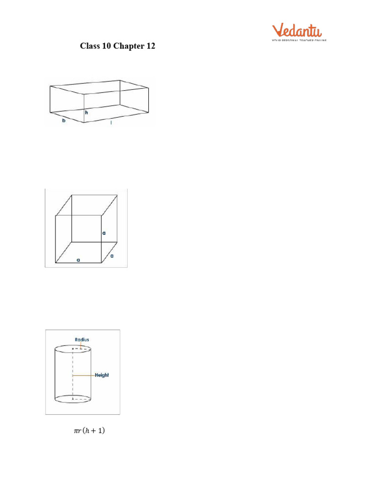 Surface Areas And Volumes Class 10 Notes Cbse Maths Chapter 12 Pdf