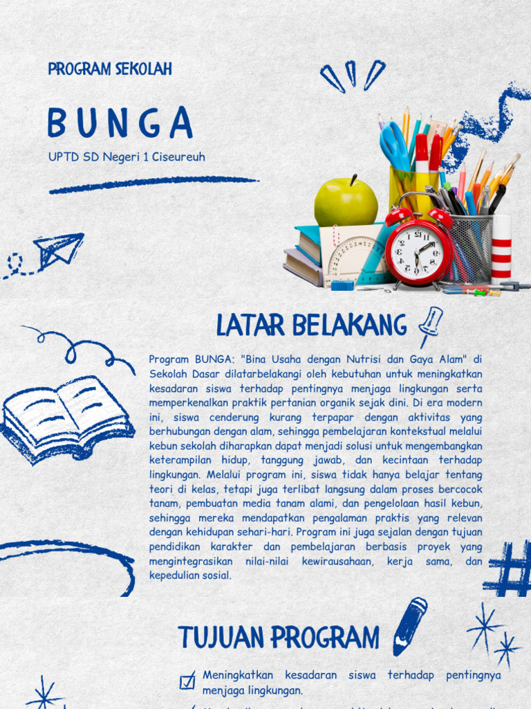 Program BUNGA: Pembelajaran Berbasis Alam | PDF