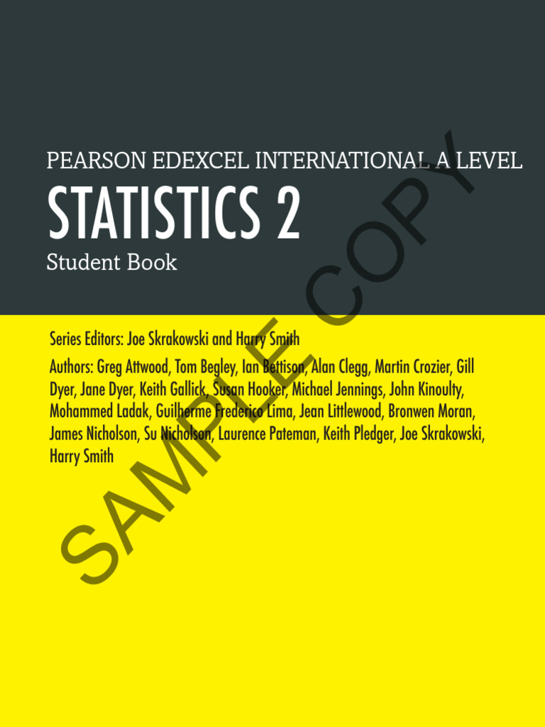 Edexcel A Level Statistics 2 Guide | PDF | Probability Distribution ...