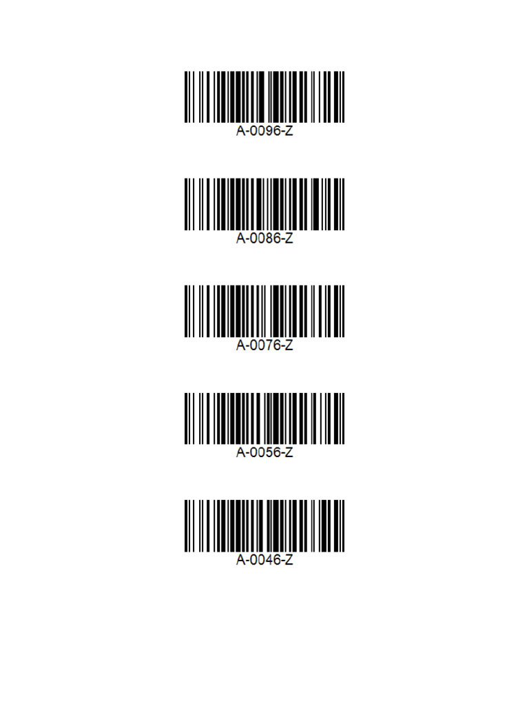 Demo Items Barcodes | PDF
