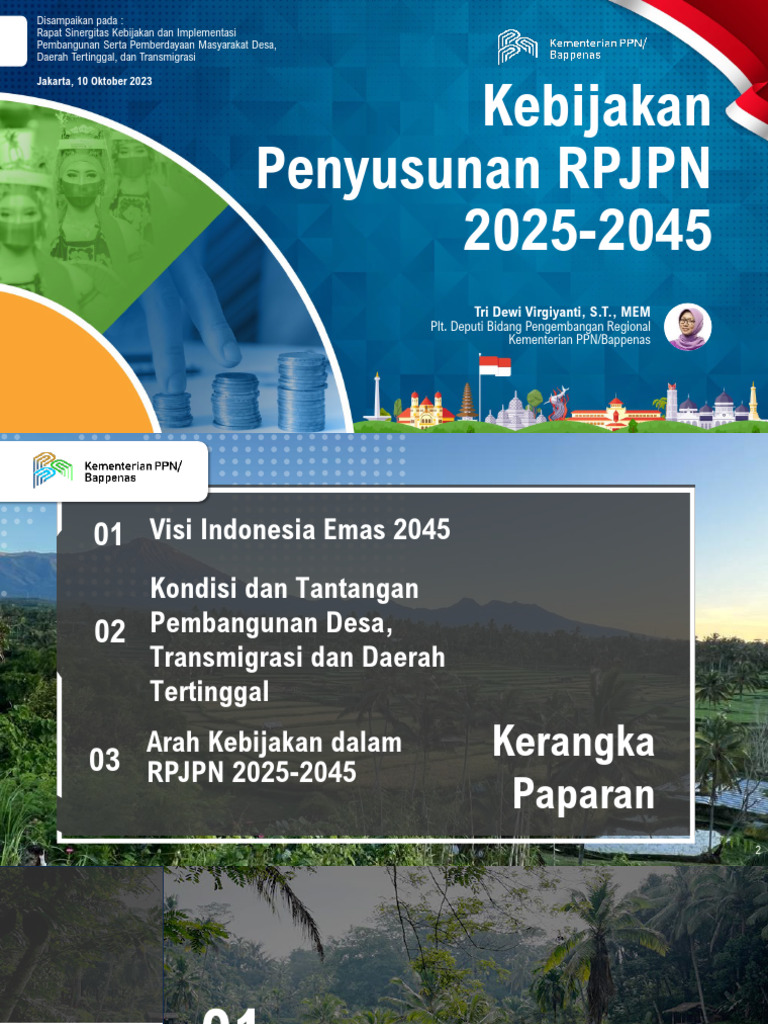 Kebijakan RPJPN 2025-2045 Bappenas | PDF
