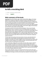 Chapter 14 Summary: Family and Prejudice | PDF | To Kill A Mockingbird