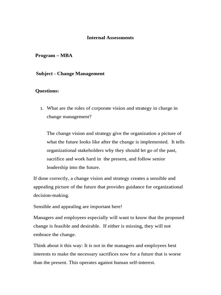 Change management e1 pdf change management occupational burnout