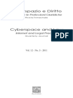 Ciberspazio e Diritto n. 3|2011 - Indice, anteprima articoli e abstract