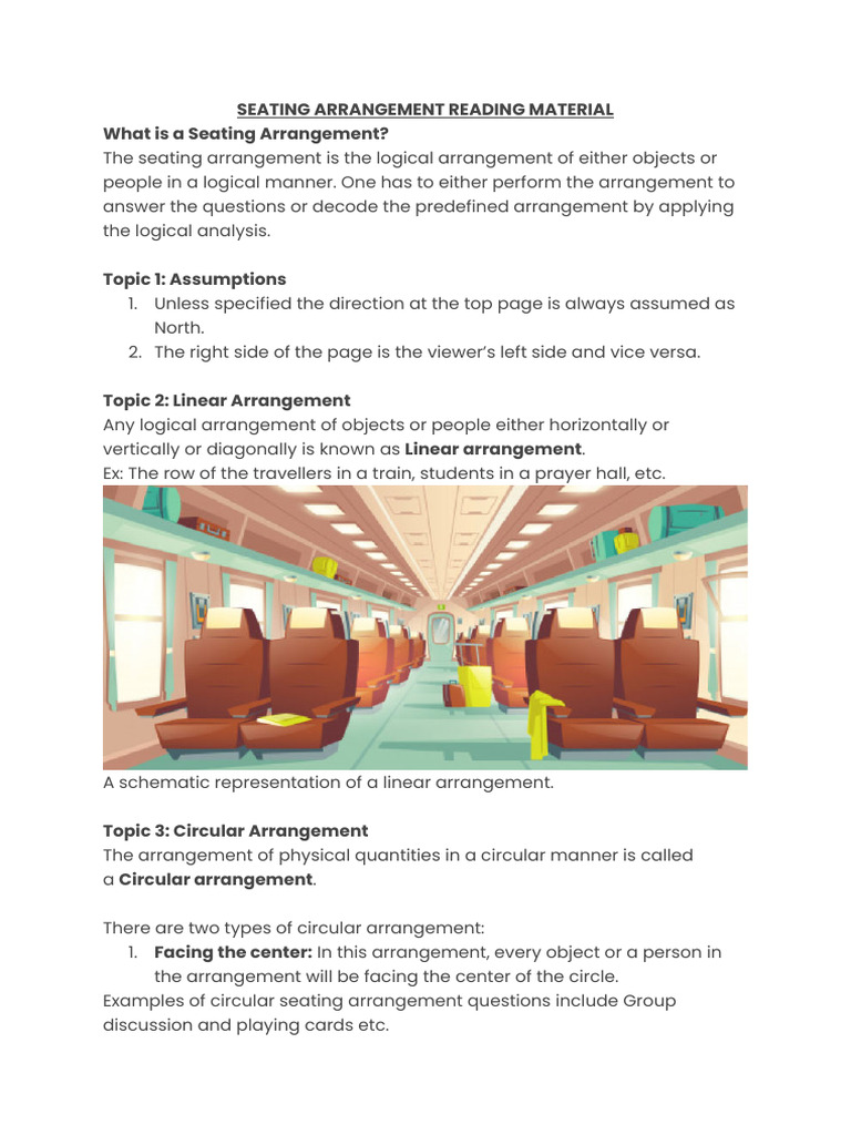 Understanding Seating Arrangements | PDF | Matrix (Mathematics)