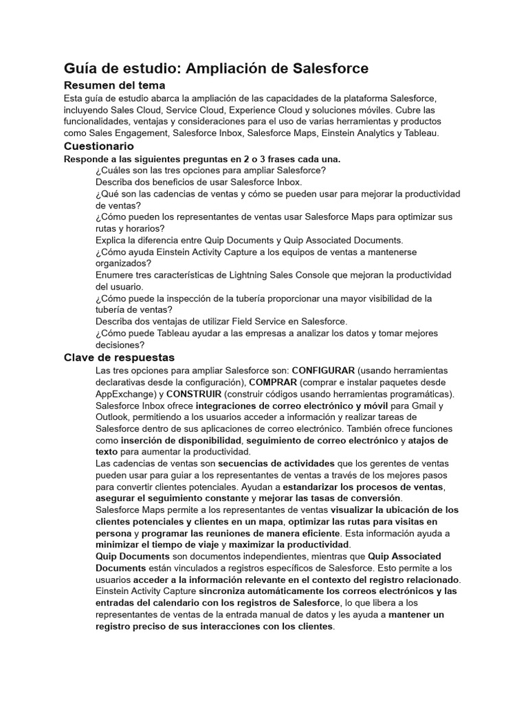 Guía de Integración Salesforce y Dynamics 365 | PDF | Computación en la ...