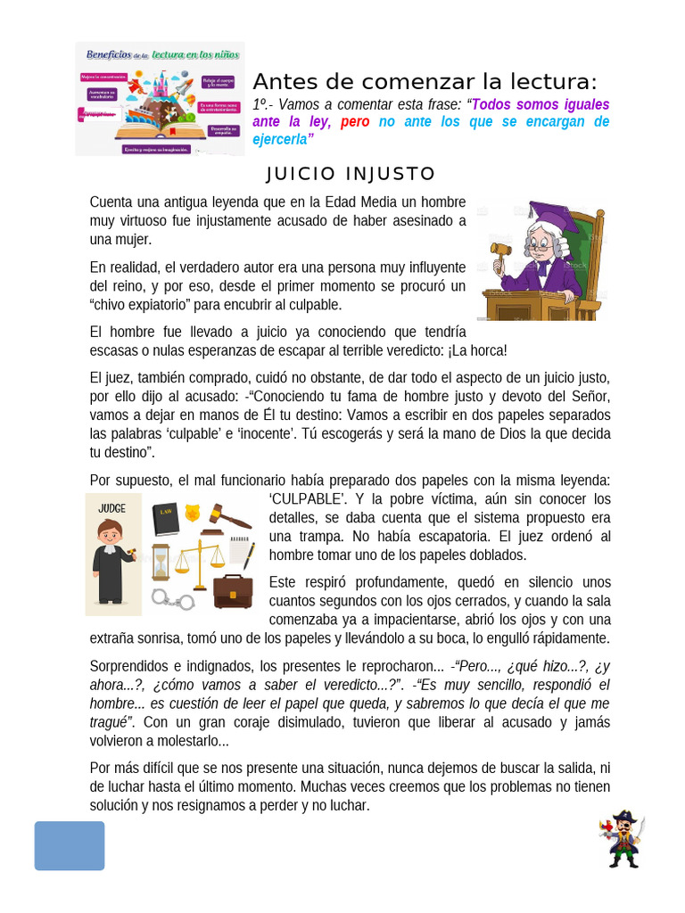 Juicio Injusto: Una Leyenda Medieval | PDF | Derecho | Novela negra ...