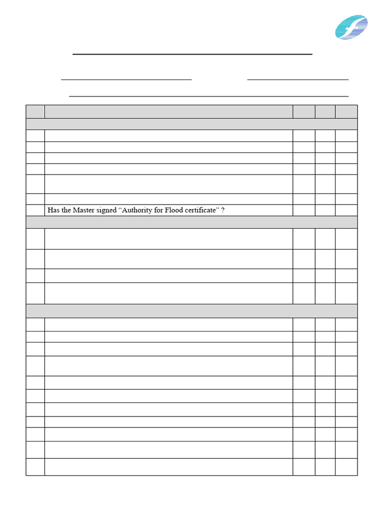 Dry-Dock Departure Checklist Guide | PDF | Boiler