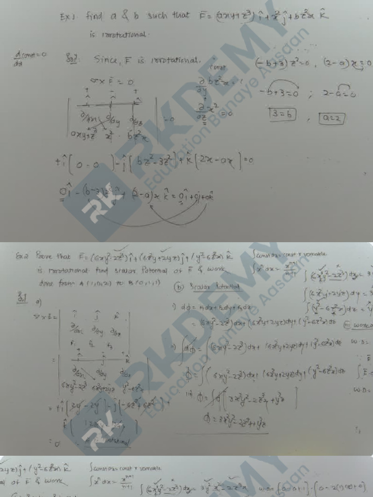 Vector Differentiation and Integration Guide | PDF | Analytic Geometry ...