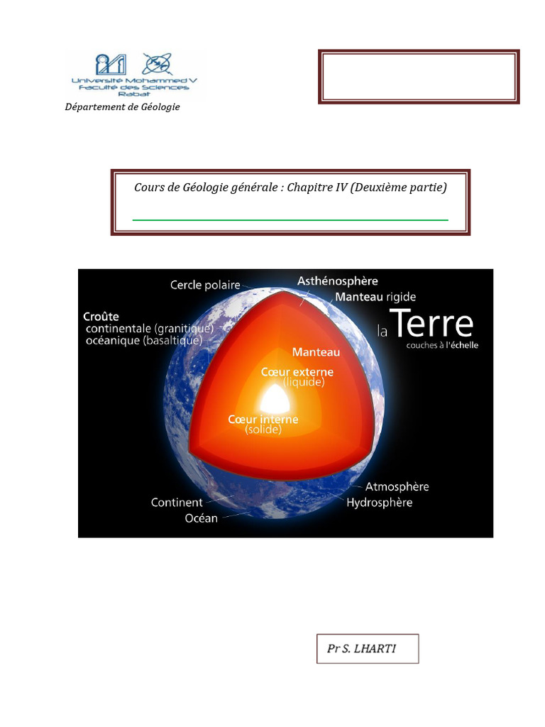 Structure interne de la Terre expliquée | PDF | Manteau terrestre | Terre