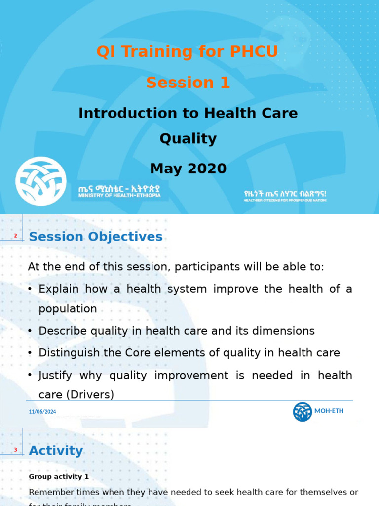 Health Care Quality Improvement Training | PDF | Health Care | System