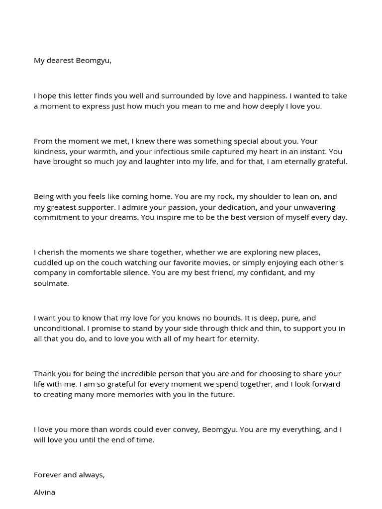 Love Letter | PDF