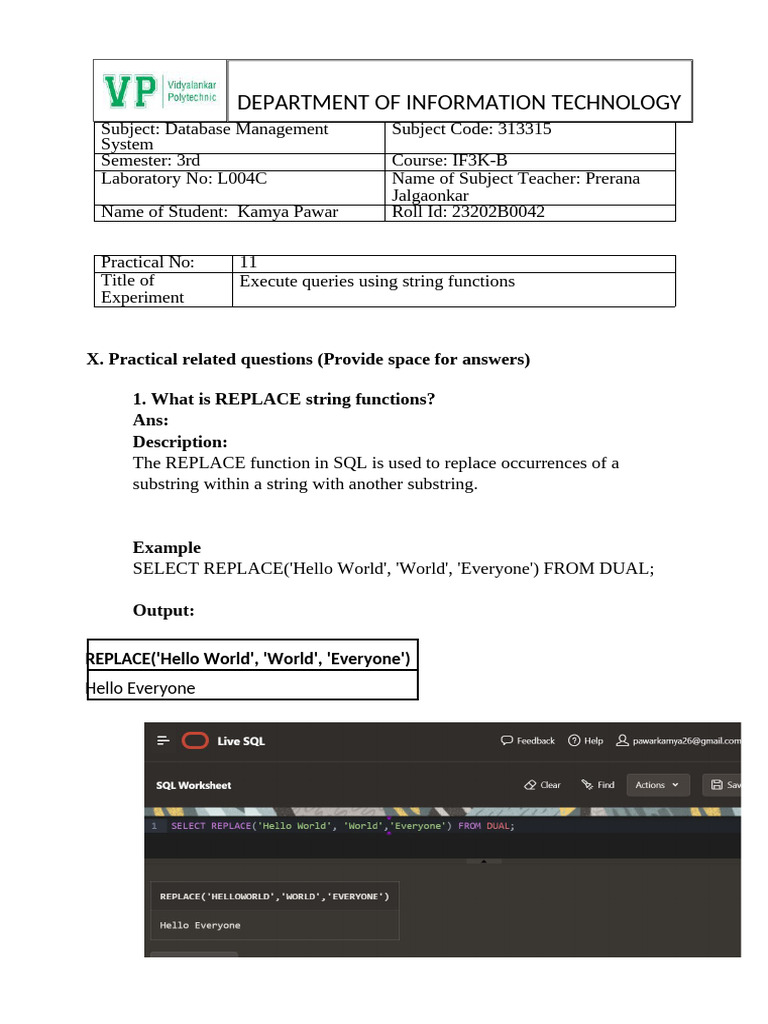 Exp 11 | PDF