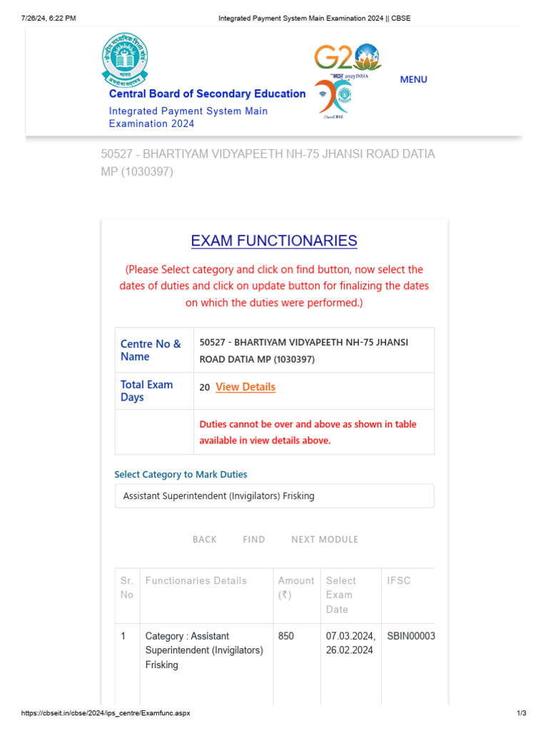 Exam Invigilator Duty Payments 2024 | PDF | Qualifications ...