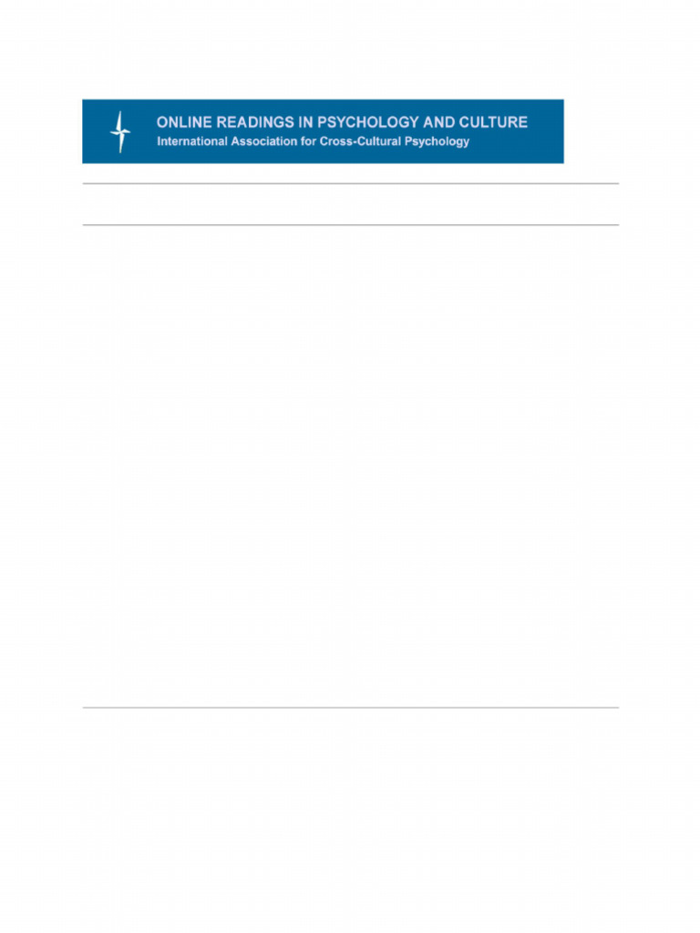 An Overview of The Schwartz Theory of Basic Values (Tradotto) | PDF