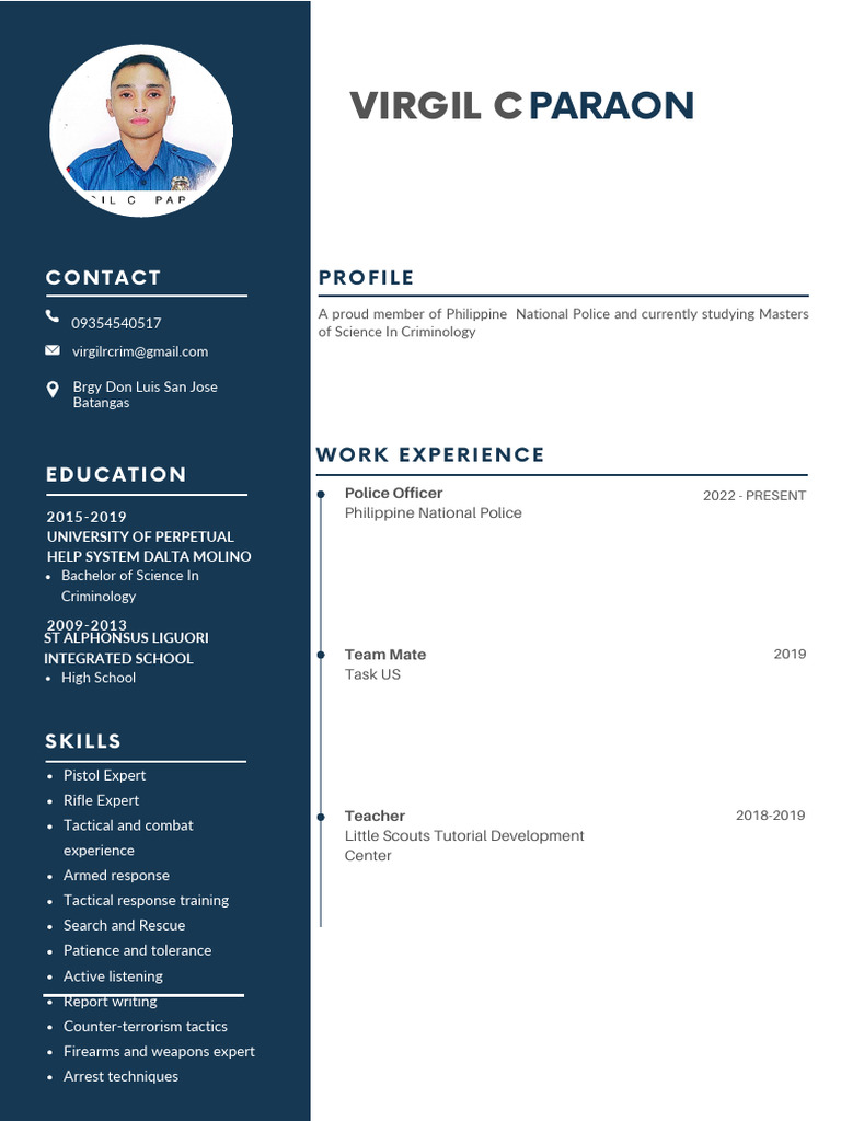 Blue Simple Professional CV Resume | PDF