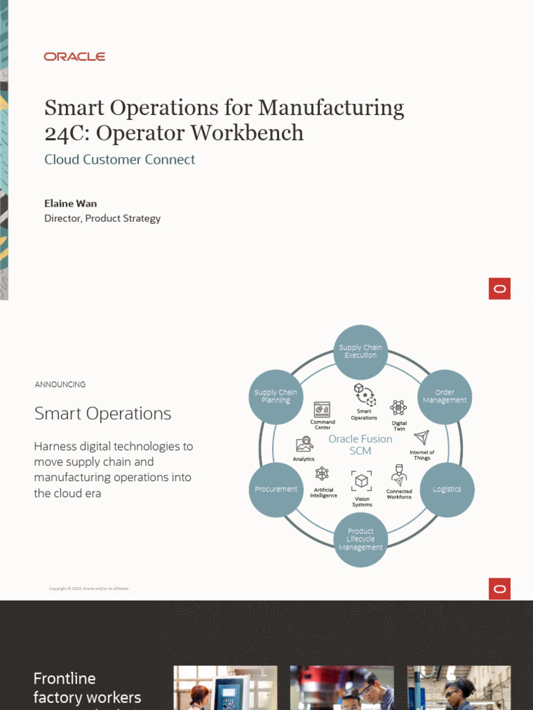 Smart Operations in Manufacturing Cloud | PDF | Supply Chain Management ...