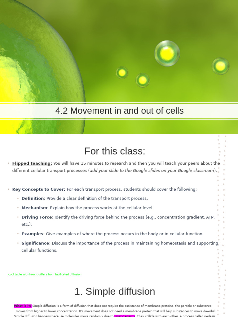 Types of transport | PDF | Cell Membrane | Osmosis