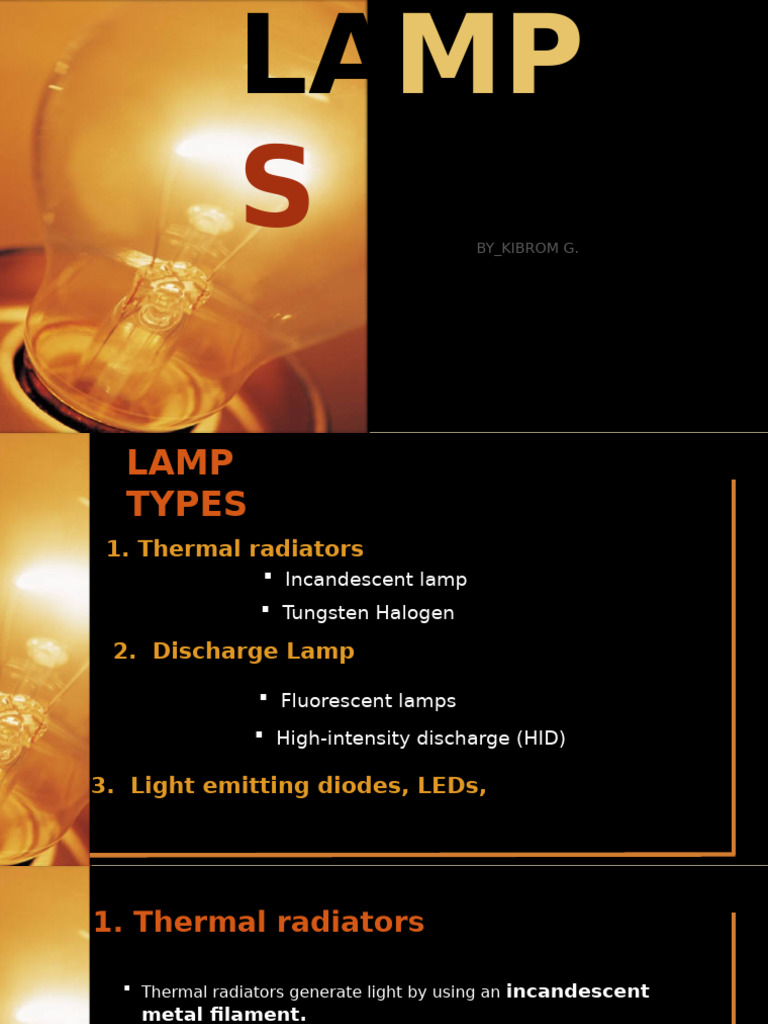 lecture 7 | PDF | Incandescent Light Bulb | Fluorescent Lamp