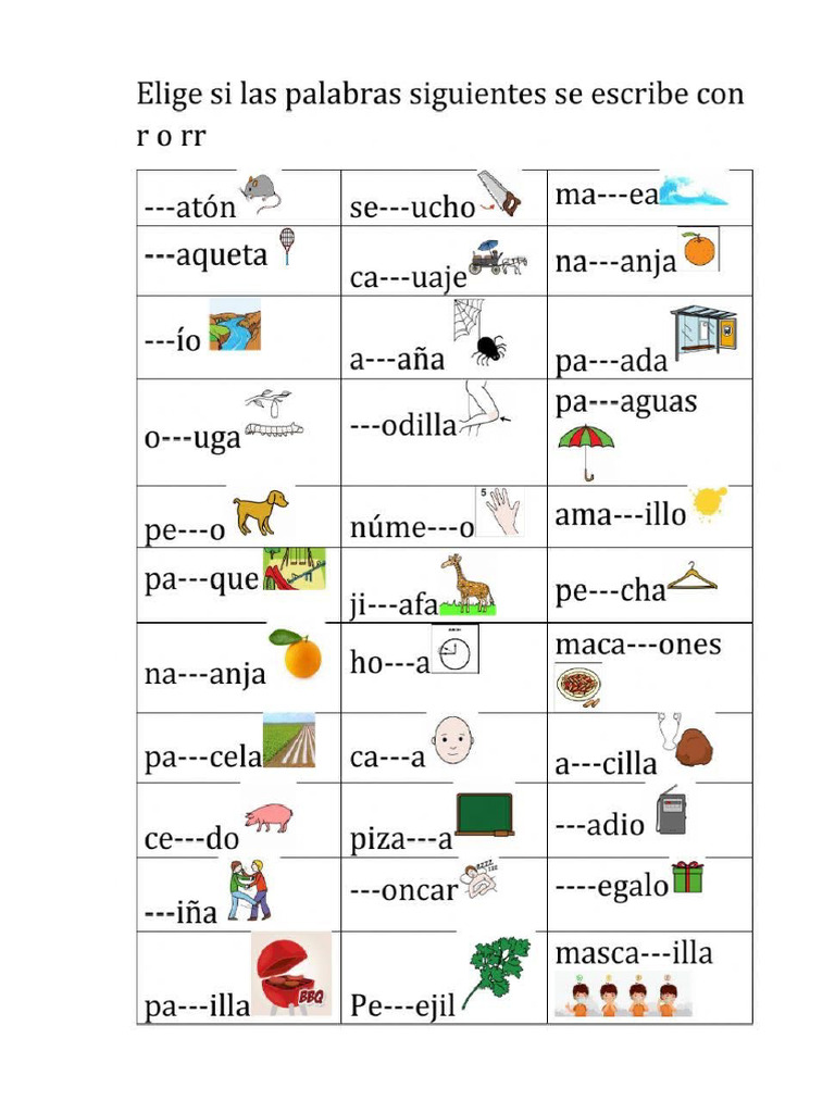 Repaso de Uso de Letras Todas | PDF