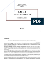 K To 12 Kindergarten Curriculum Guide