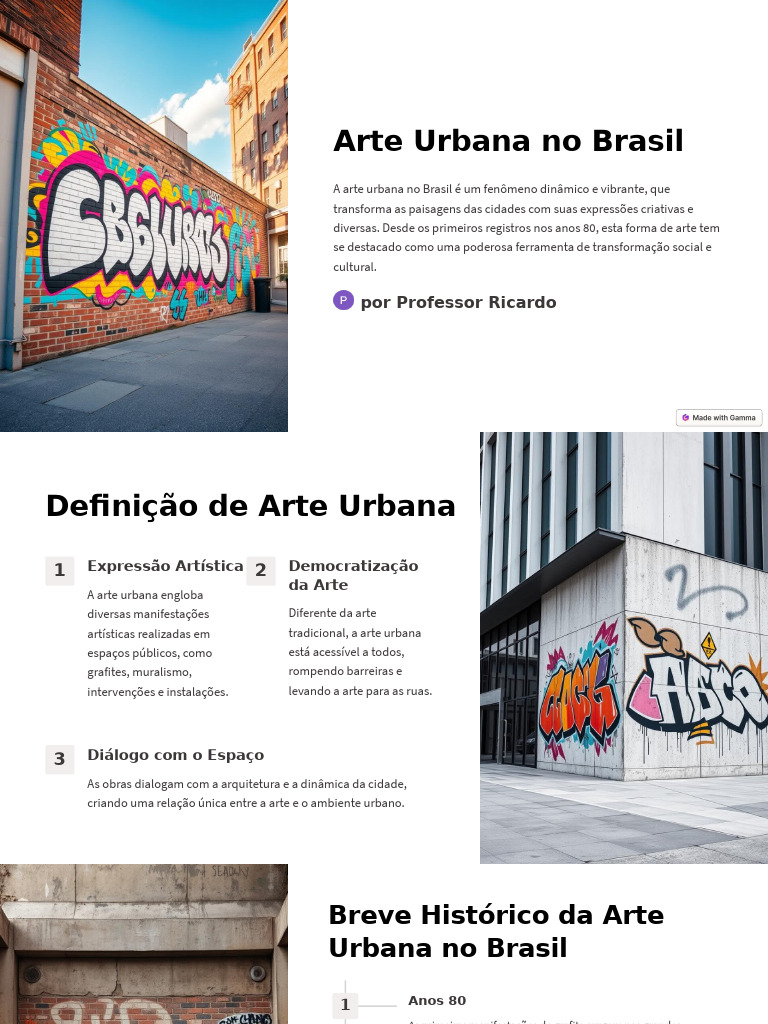 Arte Urbana No Brasil | PDF | Arte de rua | Brasil