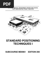 US Army Medical Course MD0961-200 - Standard Positioning Techniques I