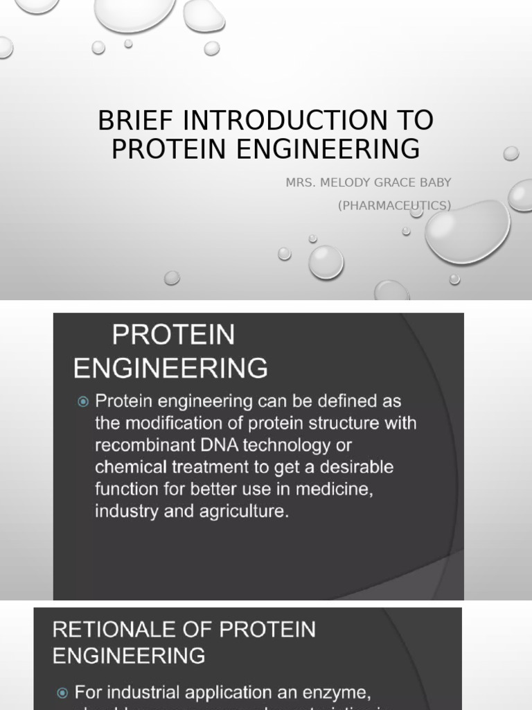 Brief Introduction To Protien Technology | PDF | Science & Mathematics