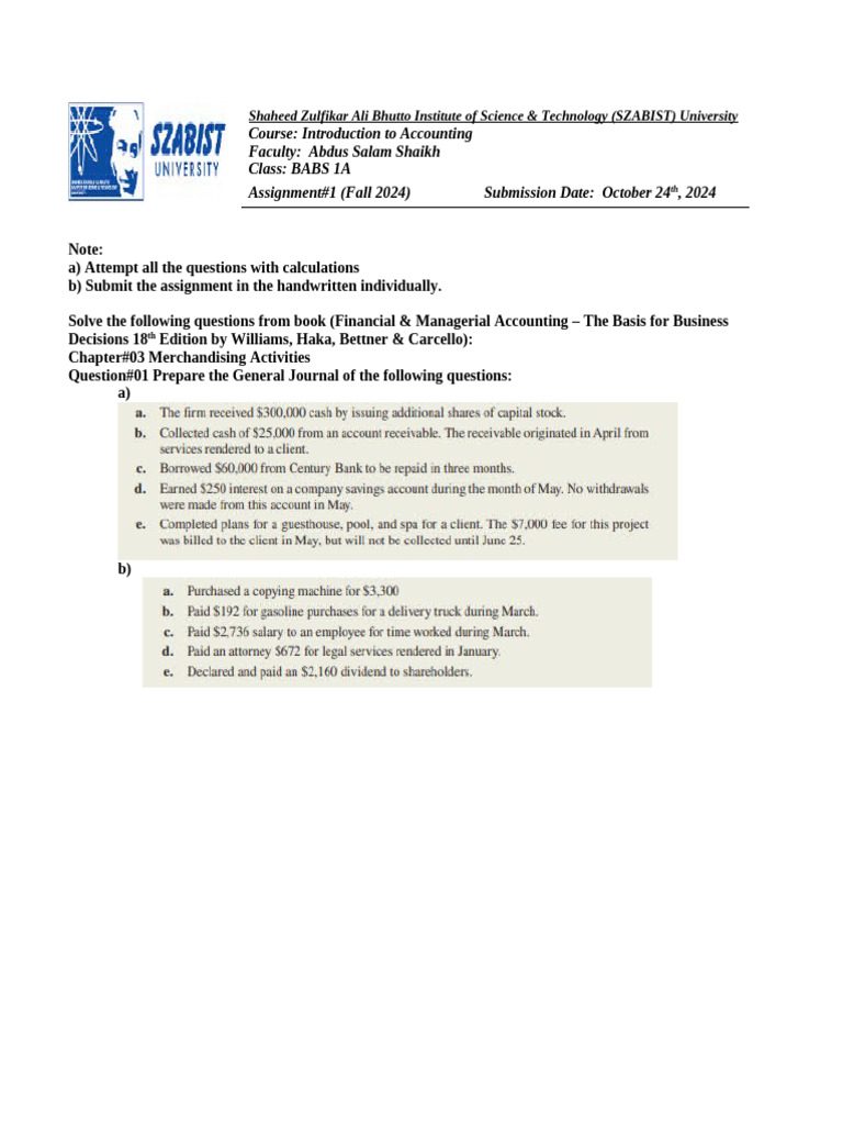 Abdusshaikh 3 21235 1 Assignment#01 | PDF