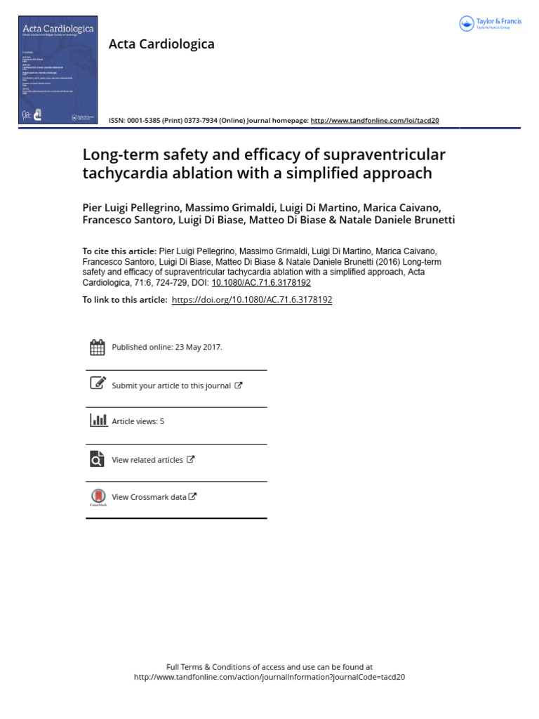 Long Term Safety and Efficacy of Suprave | PDF | Cardiac Arrhythmia ...