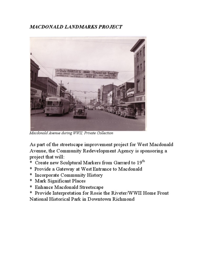 Macdonald Landmarks Project | PDF