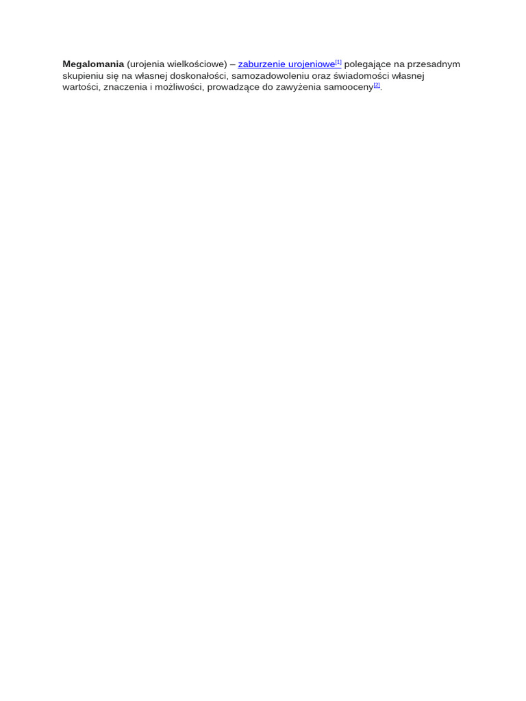 Megalomania | PDF