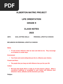 Grade 9 LO NOTES T1-4 2024