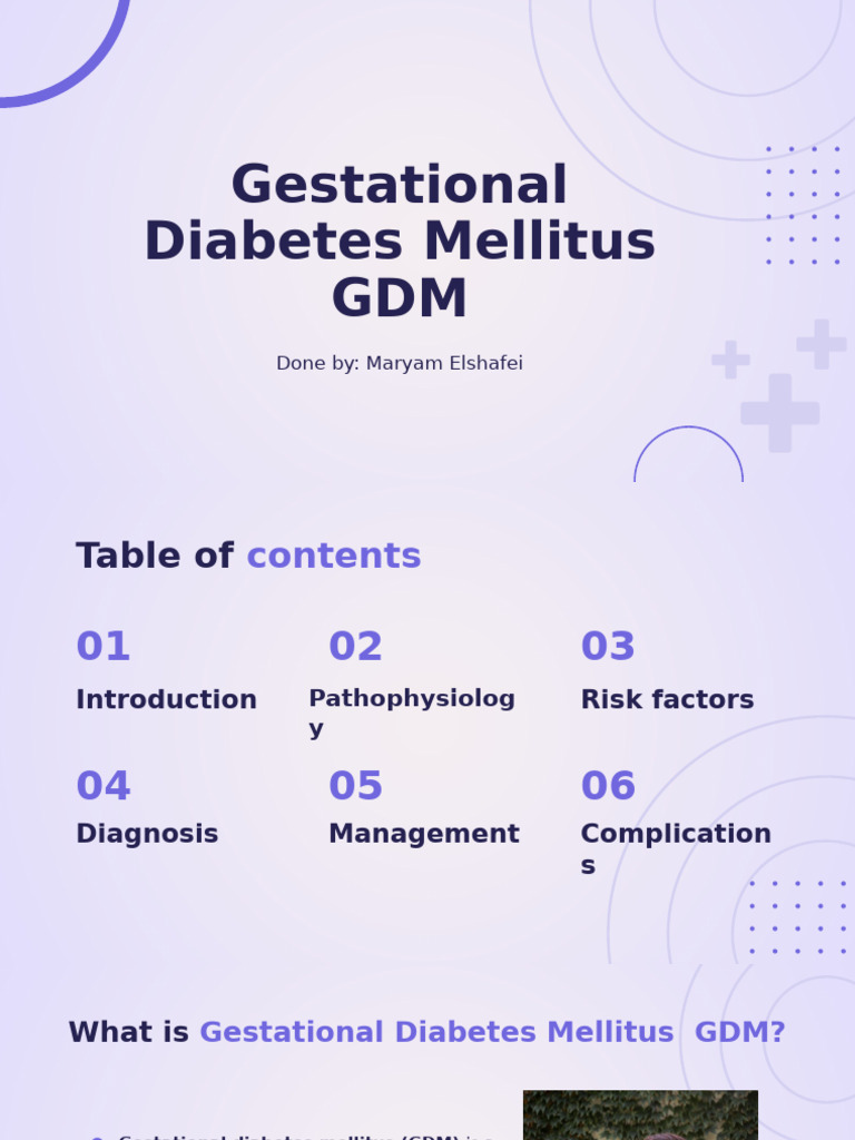Understanding Gestational Diabetes Mellitus | PDF | Gestational ...