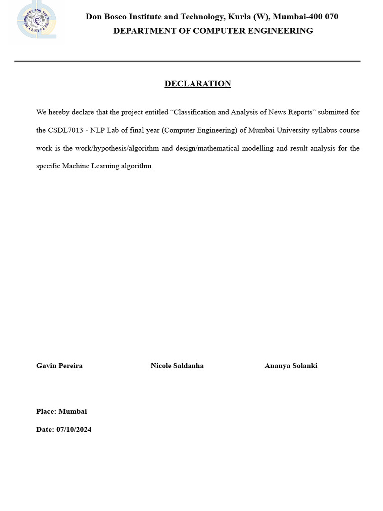 News Classification Project By Saldanha Pdf Deep Learning Machine