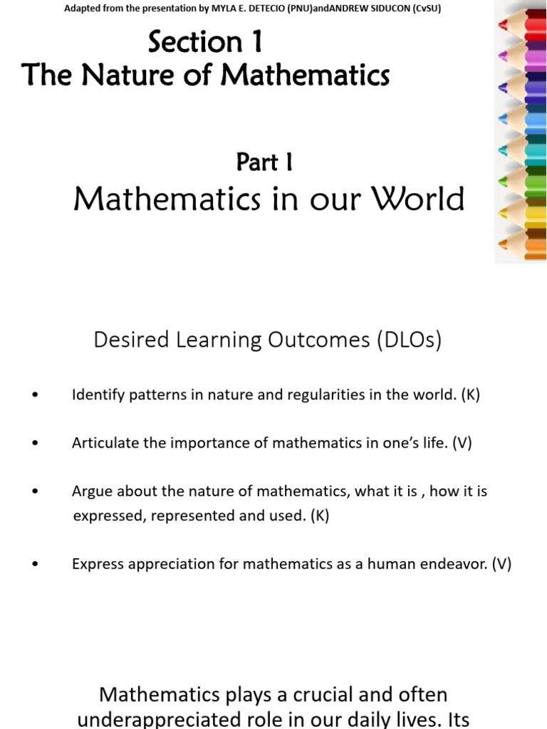 The Role of Mathematics in Daily Life | PDF | Mathematics