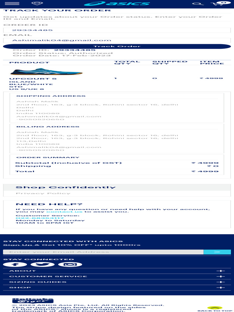 Track Your Order | PDF