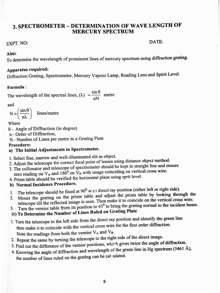 Spectrometer | PDF