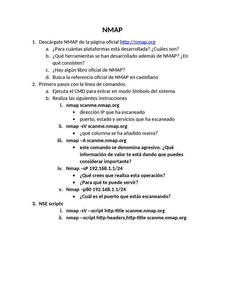 Guía Completa de NMAP y Zenmap | PDF