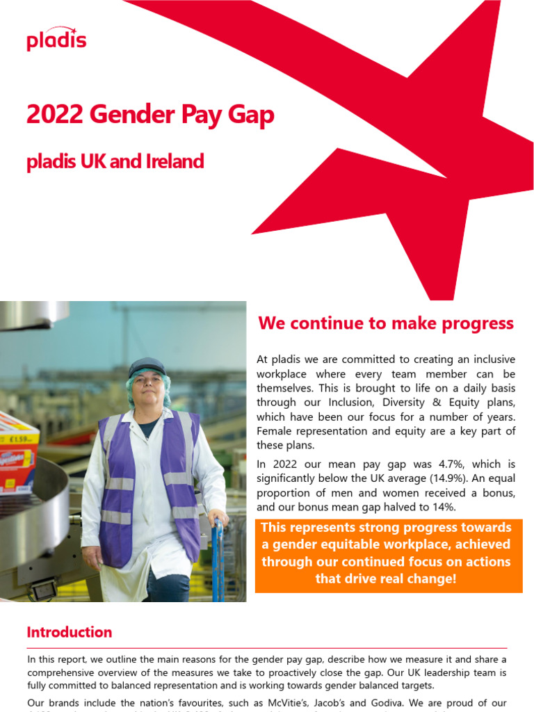 2022 Gender Pay Gap Report: Pladis UK | PDF | Gender Pay Gap | Recruitment