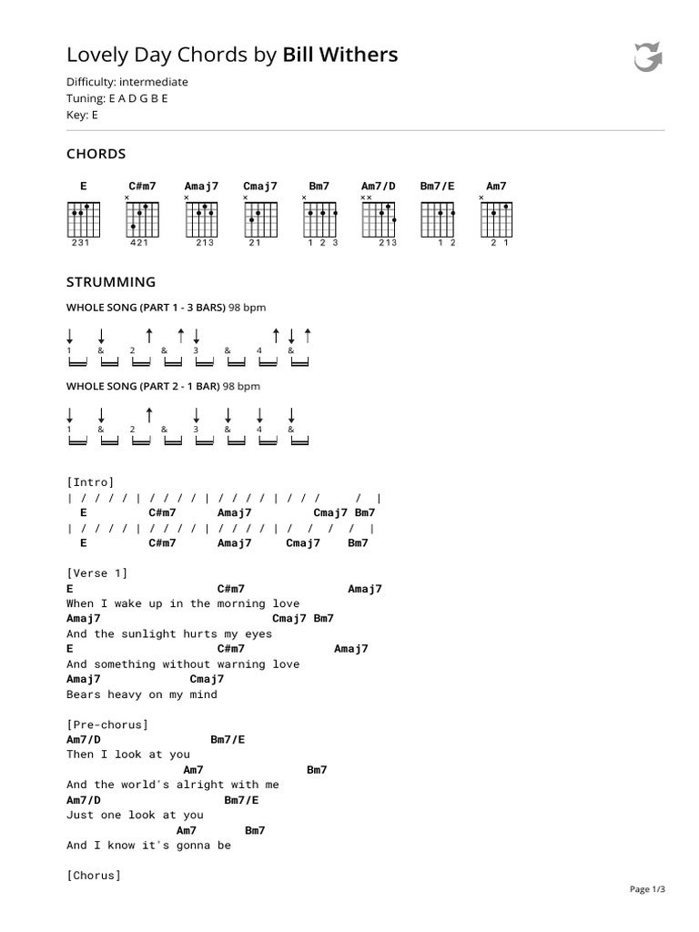 Lovely Day Bill Withers