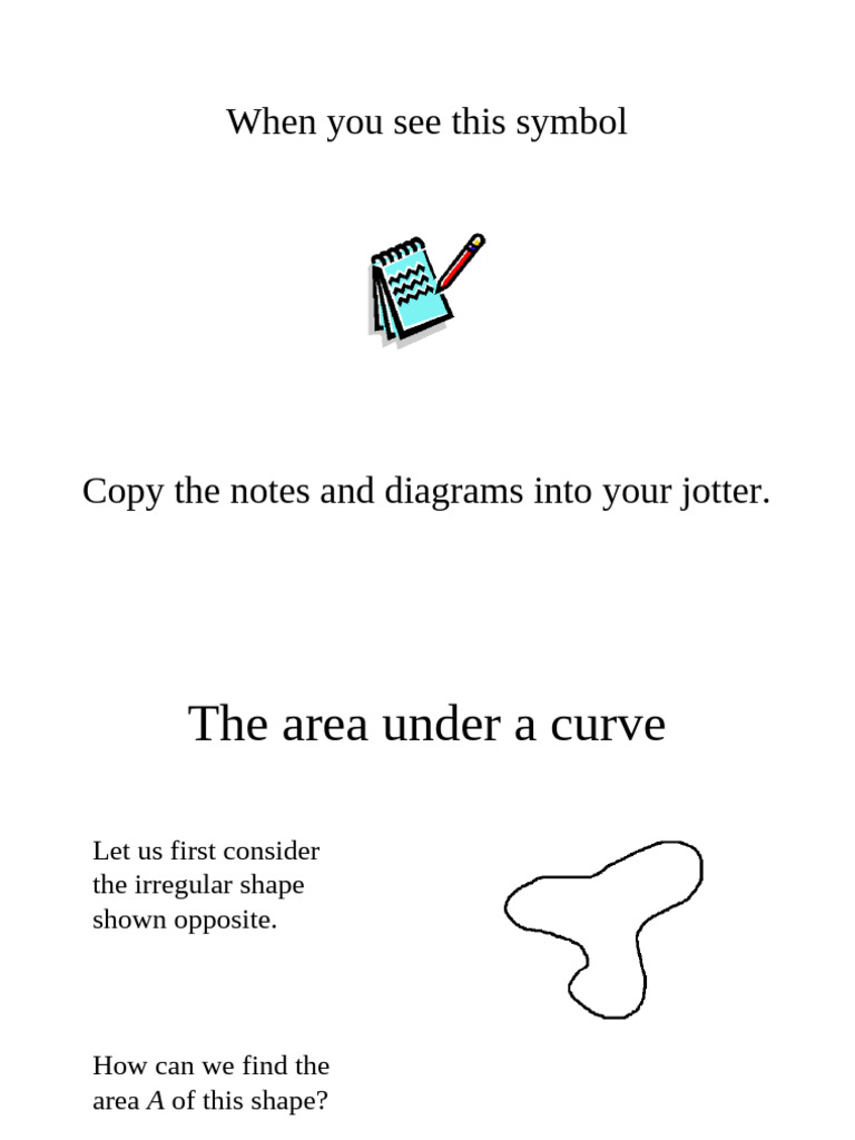 Area Under a Curve Explained | PDF