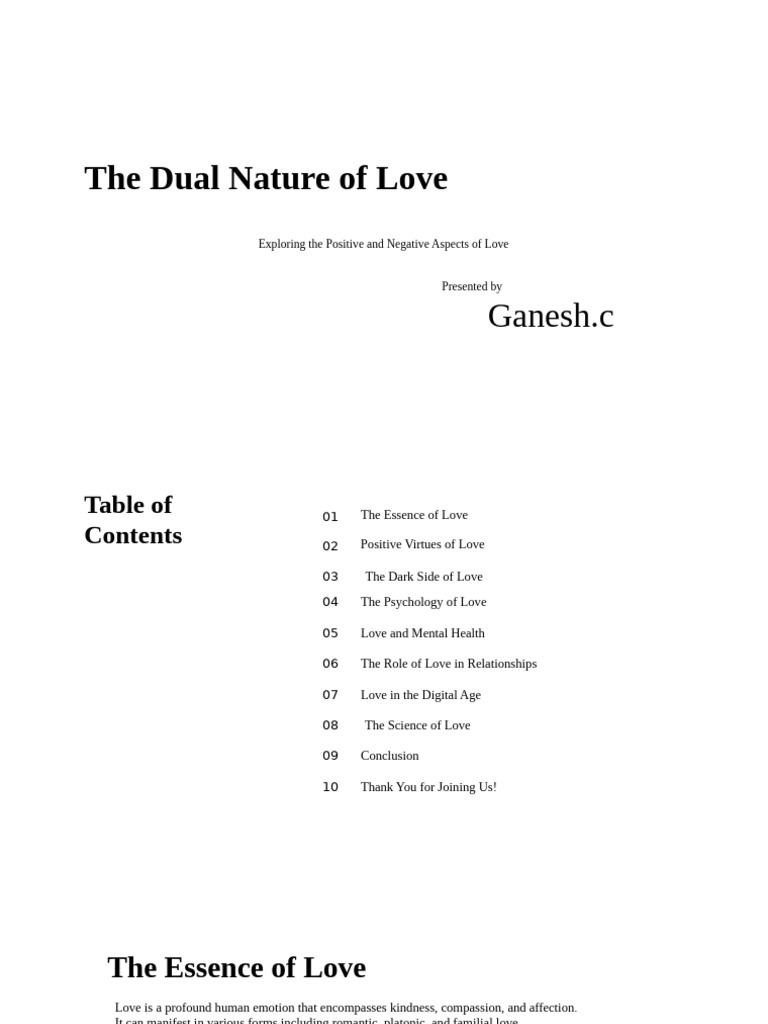 The Dual Natureof Lovedceb 7 C 8 A 2 Abdef 8 C | PDF | Love ...