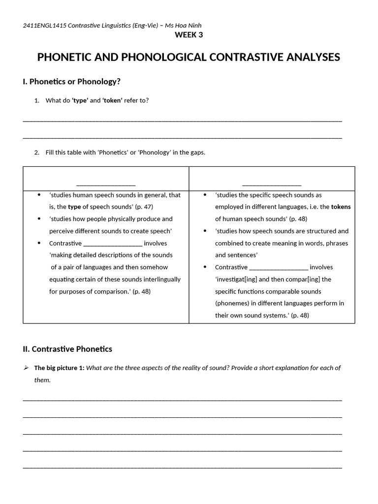 Phonetic & Phonological Analysis Guide | PDF | Phonetics | Phonology