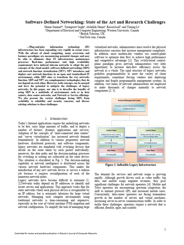 SDN: Benefits and Challenges Explained | PDF | Computer Network ...
