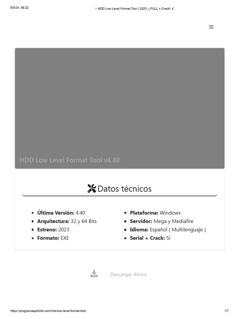 Hdd low level format tool 2023 full crack pdf disco duro
