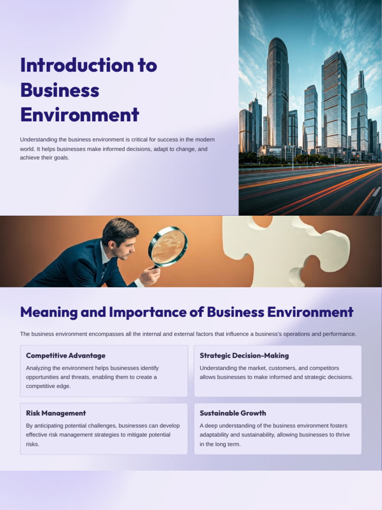 Understanding Business Environment Factors | PDF | Innovation ...